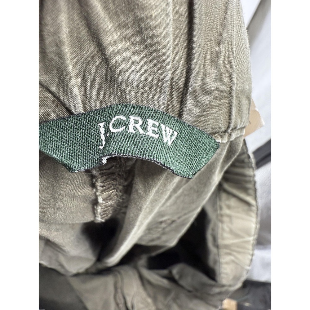 J.Crew Pants Womens 4 Olive Green City Fit Drawstring Waist Casual Style 37900 - Picture 3 of 9